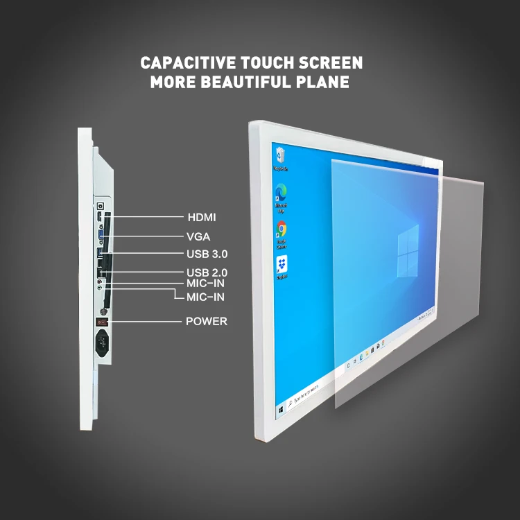 cheap 43 inch lcd tv capacitive Wall Mount Smart Board Interactive Flat Panel Display All in One PC kiosk Touch Screen Monitor |