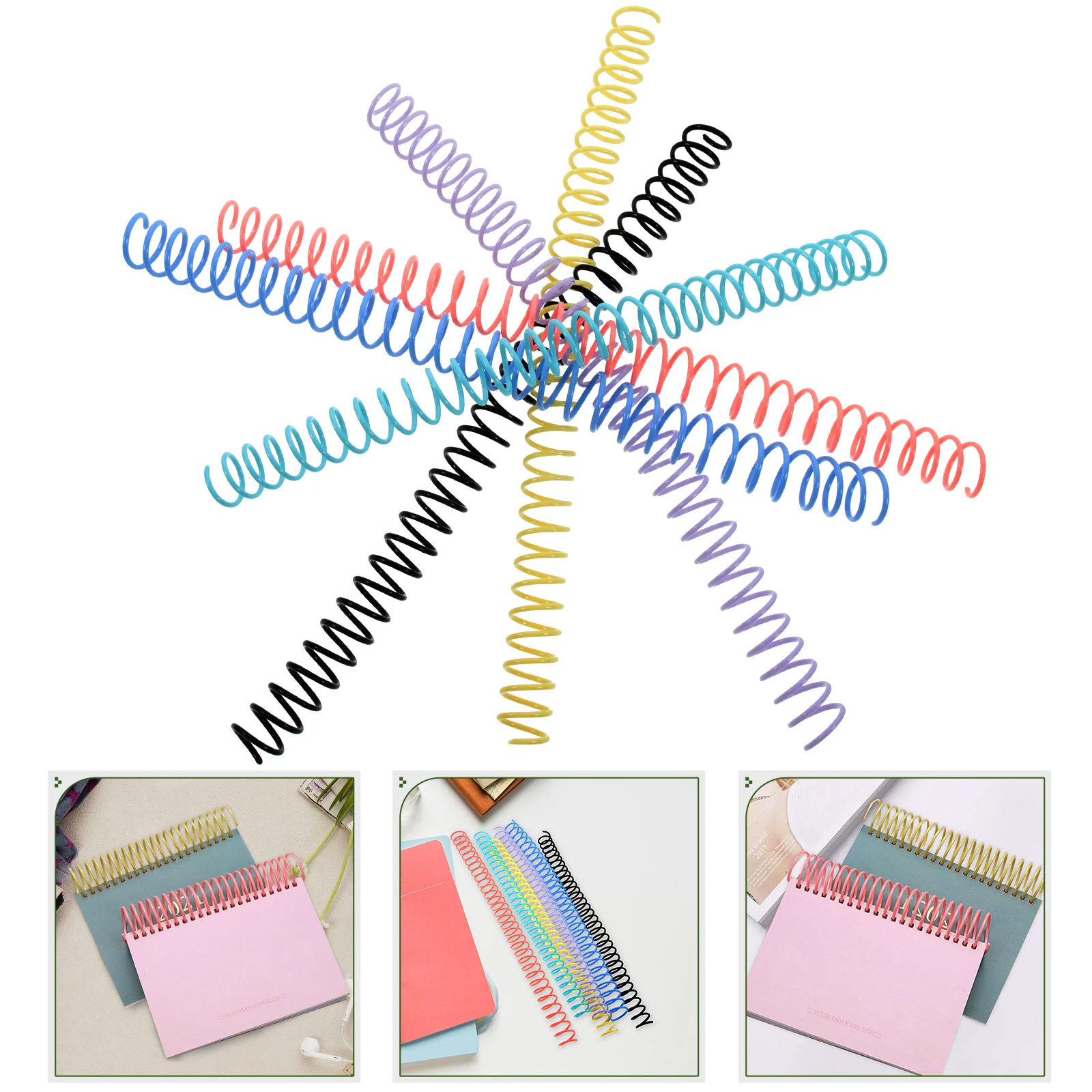 6 Pcs Business Notebook Planner Binder Rings Binding Loose Leaf Notepad Plastic Circle Organization
6 Pcs Business Notebook Planner Binder Rings Binding Loose Leaf Notepad Plastic Circle Organization