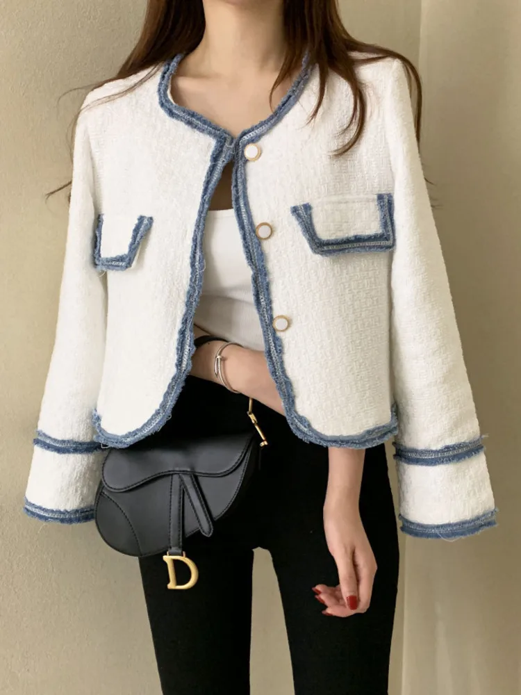 Fall Winter Korean Fashion Tweed Jacket Coat Women Small Fragrance Short Coat High Quality French Vintage Slim All-match Outwear
Fall Winter Korean Fashion Tweed Jacket Coat Women Small Fragrance Short Coat High Quality French Vintage Slim All-match Outwear