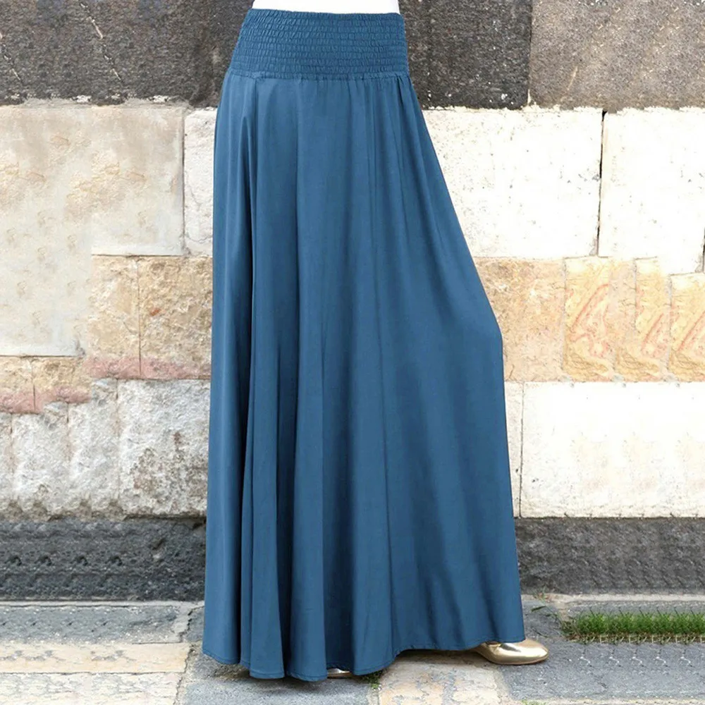 Women's Spring And Autumn Fashion Elastic Waist Solid Color Pleated Long Skirts Vintage Versatile A Line Casual Loose Skirts
Women's Spring And Autumn Fashion Elastic Waist Solid Color Pleated Long Skirts Vintage Versatile A Line Casual Loose Skirts