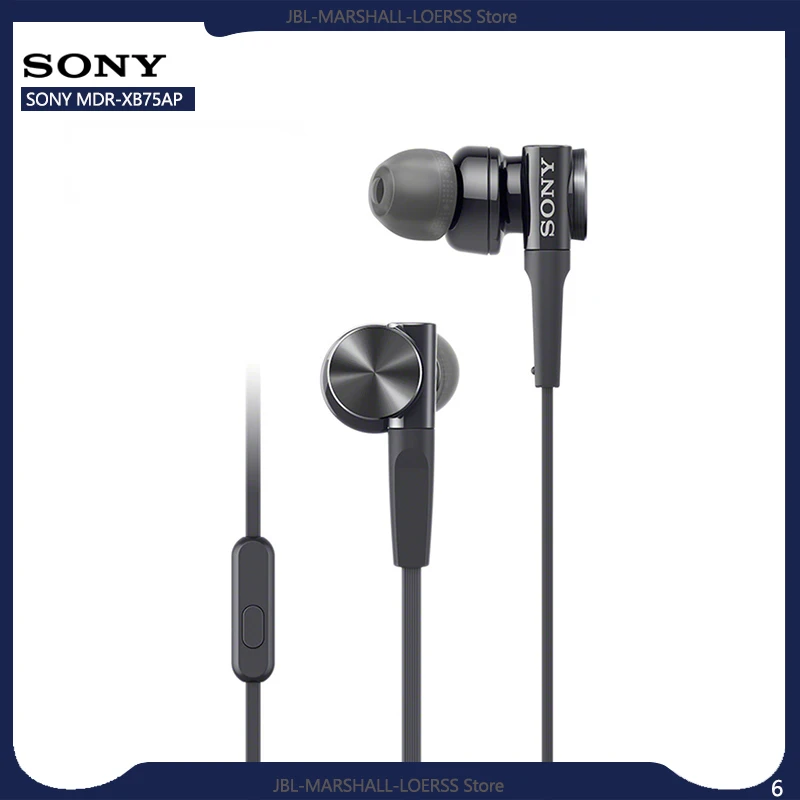 SONY MDR-XB75AP In-Ear Extra Deep Bass Headphones Original 3.5mm Wired Stereo Earphones Sport Earbuds Handsfree Headset with Mic
SONY MDR-XB75AP In-Ear Extra Deep Bass Headphones Original 3.5mm Wired Stereo Earphones Sport Earbuds Handsfree Headset with Mic