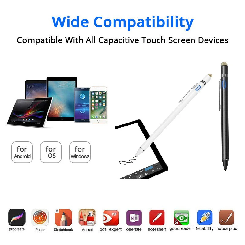 For Apple Pencil IPad Stylus Touch Pen For Tablet IOS Android Universal Stylus Pen For Mobile Phone Huawei Samsung Xiaomi Pencil
For Apple Pencil IPad Stylus Touch Pen For Tablet IOS Android Universal Stylus Pen For Mobile Phone Huawei Samsung Xiaomi Pencil
