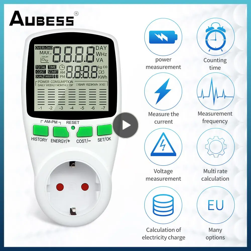 1~8PCS Eu/us/uk Plug Electricity Monitor Monitor Analyzers Digital Wattmeter 180-250v Vac Lcd Energy Meter
1~8PCS Eu/us/uk Plug Electricity Monitor Monitor Analyzers Digital Wattmeter 180-250v Vac Lcd Energy Meter