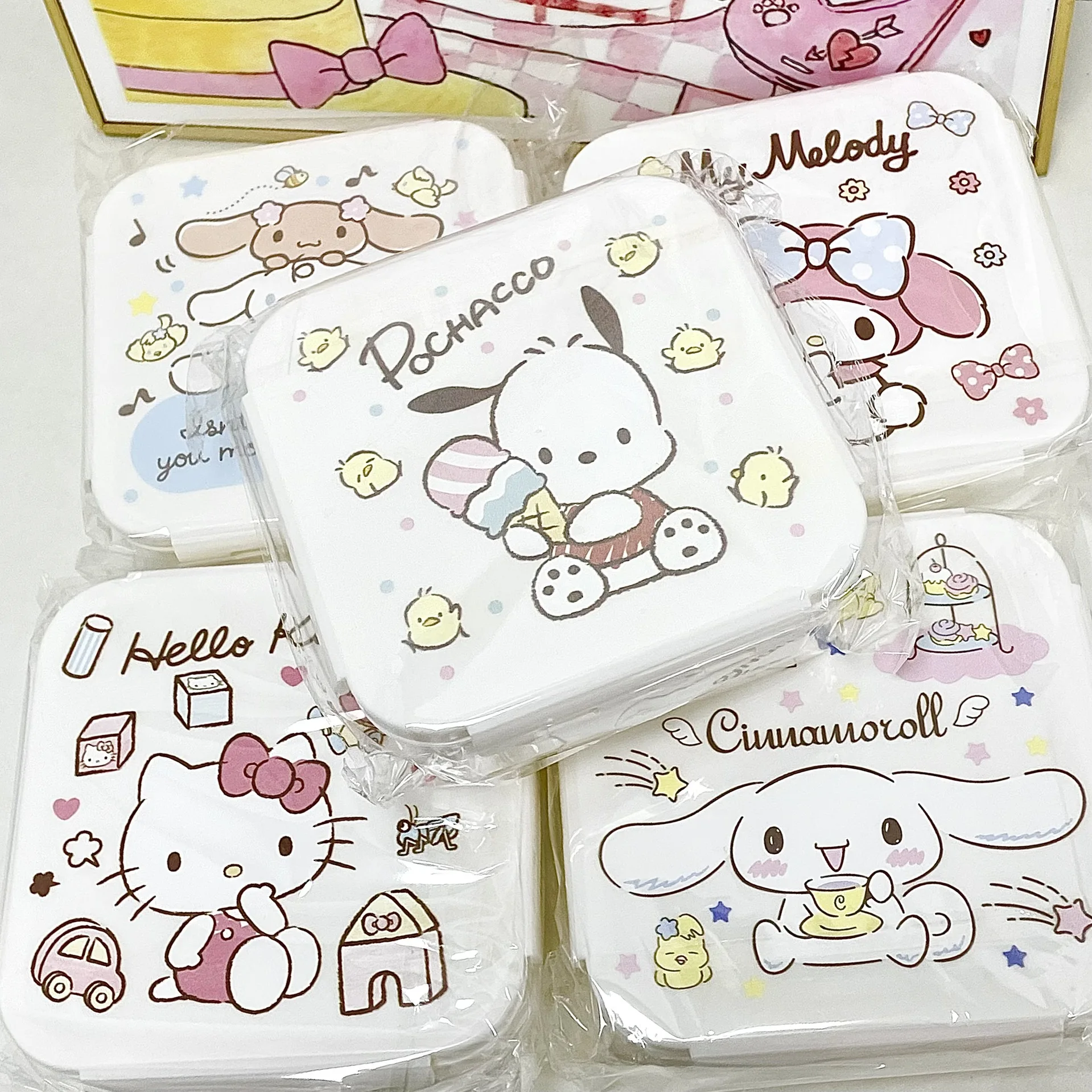 Sanrio Storage Box Cartoon Kuromi Kawaii Hellokitty Cinnamoroll Large Capacity Portable Square Crisper Bento Box Household Items
Sanrio Storage Box Cartoon Kuromi Kawaii Hellokitty Cinnamoroll Large Capacity Portable Square Crisper Bento Box Household Items