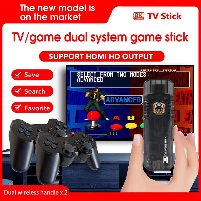 Игровая приставка домашняя ТВ для HDMI HD 4K, с одним портом, двойная система, игровая консоль, 10000 + игр, пульт дистанционного управления, беспров...
Игровая приставка домашняя ТВ для HDMI HD 4K, с одним портом, двойная система, игровая консоль, 10000 + игр, пульт дистанционного управления, беспров...