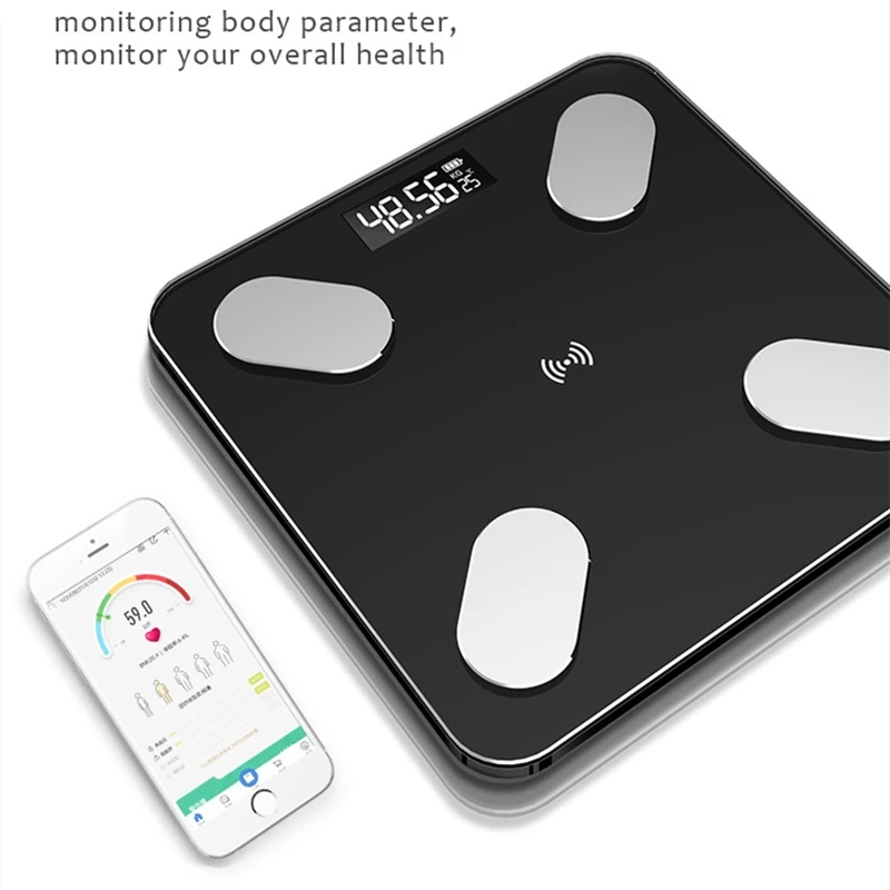 Body Fat Scale Smart BMI Scale LED Digital Bathroom Wireless Weight Scale Balance Bluetooth APP Android IOS
Body Fat Scale Smart BMI Scale LED Digital Bathroom Wireless Weight Scale Balance Bluetooth APP Android IOS