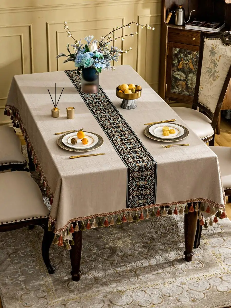 Rectangular tablecloth, coffee table cloth, cover cloth, dining table cloth, tablecloth
Rectangular tablecloth, coffee table cloth, cover cloth, dining table cloth, tablecloth