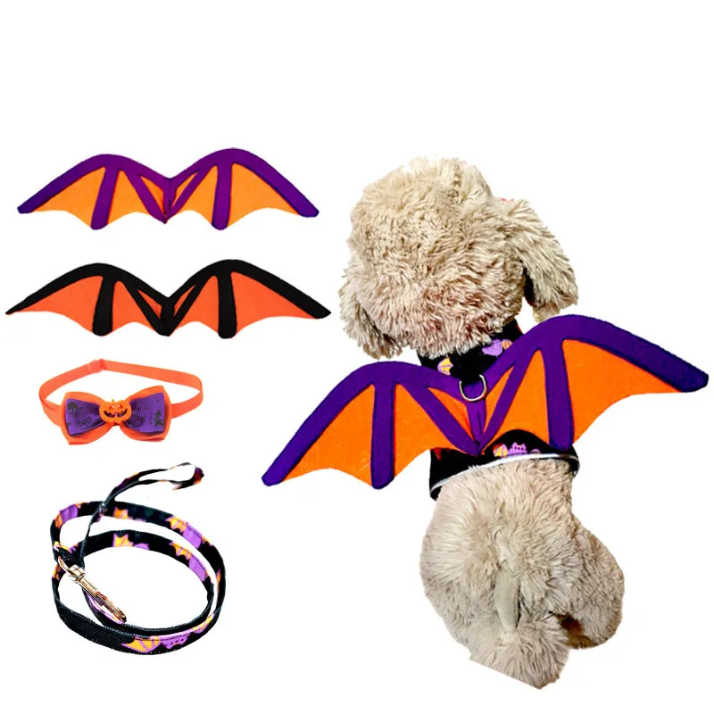 Funny Halloween Dog Decoration Supplies Bat Wings Chest Back Pumpkin Bow Tie Bat Traction Rope Halloween Party Dog Accessories
Funny Halloween Dog Decoration Supplies Bat Wings Chest Back Pumpkin Bow Tie Bat Traction Rope Halloween Party Dog Accessories