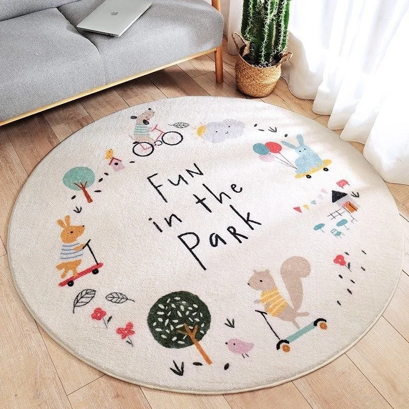 Children's Small Animal Imitation Cashmere Rug Furry Mat Cute Cartoon Circle Carpets for Living Room Floor Carpet Bedroom Rugs
Children's Small Animal Imitation Cashmere Rug Furry Mat Cute Cartoon Circle Carpets for Living Room Floor Carpet Bedroom Rugs