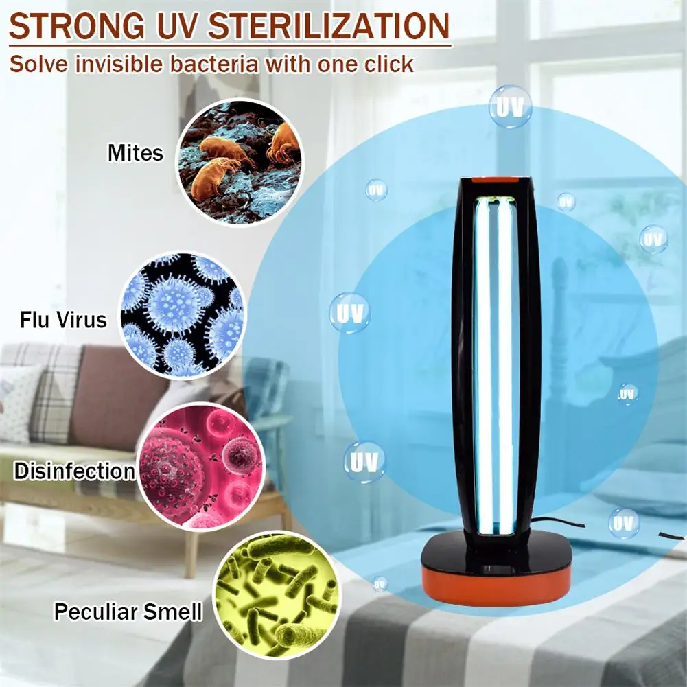 Ultraviolet Lamp 38w 110v Wireless Remote Control Ultraviolet Sterilization Blue Light Lamp With 1.5 Meters Long Power Cord
Ultraviolet Lamp 38w 110v Wireless Remote Control Ultraviolet Sterilization Blue Light Lamp With 1.5 Meters Long Power Cord