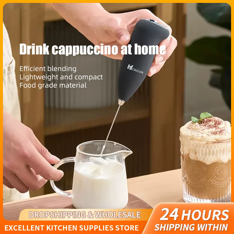 

Electric Milk Frother Portable Blender Handheld Mini Kitchen Drink Foamer Coffee Maker Egg Beater Creamer Whisk Frothy Tools