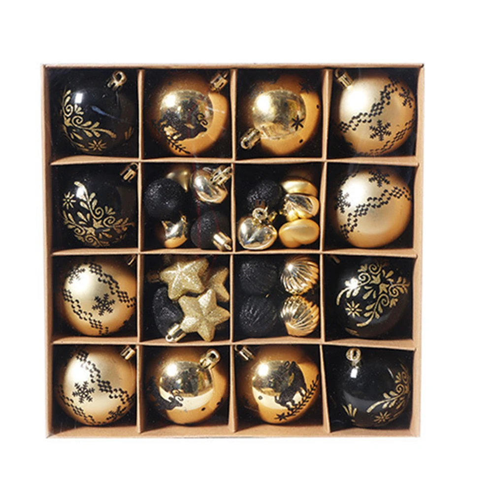 52pcs Christmas Tree Baubles Balls Xmas Bubbles Ball Creative Painted Christmas Pendant Balls Home Party Wedding Tree Decoration
52pcs Christmas Tree Baubles Balls Xmas Bubbles Ball Creative Painted Christmas Pendant Balls Home Party Wedding Tree Decoration