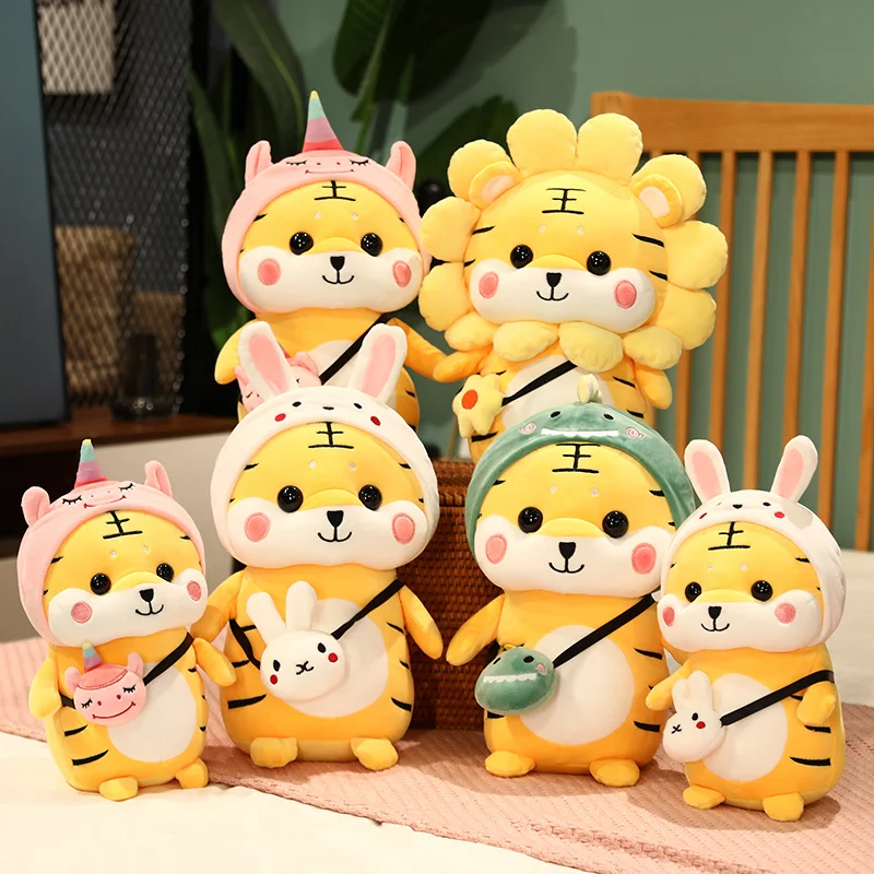 Creative Sunflower Tiger Doll Cute Mutable Dinosaur Bunny Unicorn Plush Toy Children's Doll Kawaii Lovers Birthday Gift
Creative Sunflower Tiger Doll Cute Mutable Dinosaur Bunny Unicorn Plush Toy Children's Doll Kawaii Lovers Birthday Gift