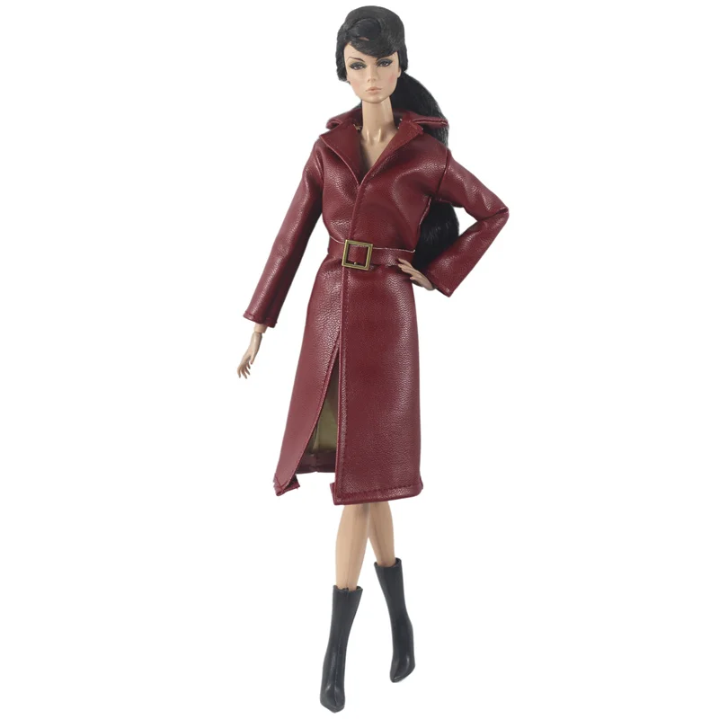 1:6 Wine Leather Parka for Barbie Doll Clothes for Barbie Dress Winter Jacket Windbreaker Long Coat 1/6 Dolls Accessories Toys
1:6 Wine Leather Parka for Barbie Doll Clothes for Barbie Dress Winter Jacket Windbreaker Long Coat 1/6 Dolls Accessories Toys