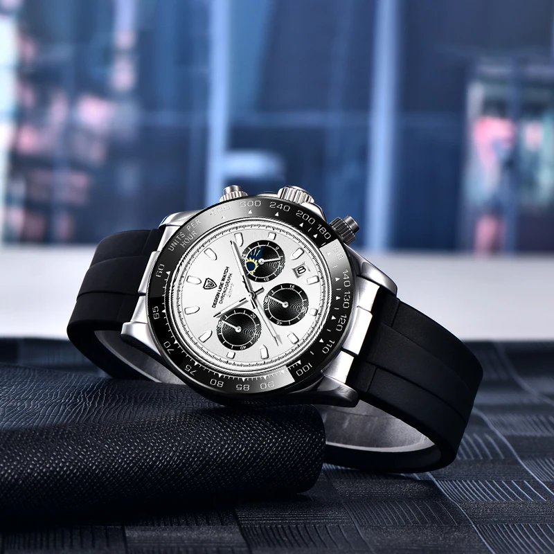 Часы наручные LIGE мужские с хронографом спортивные Модные Кварцевые Светящиеся