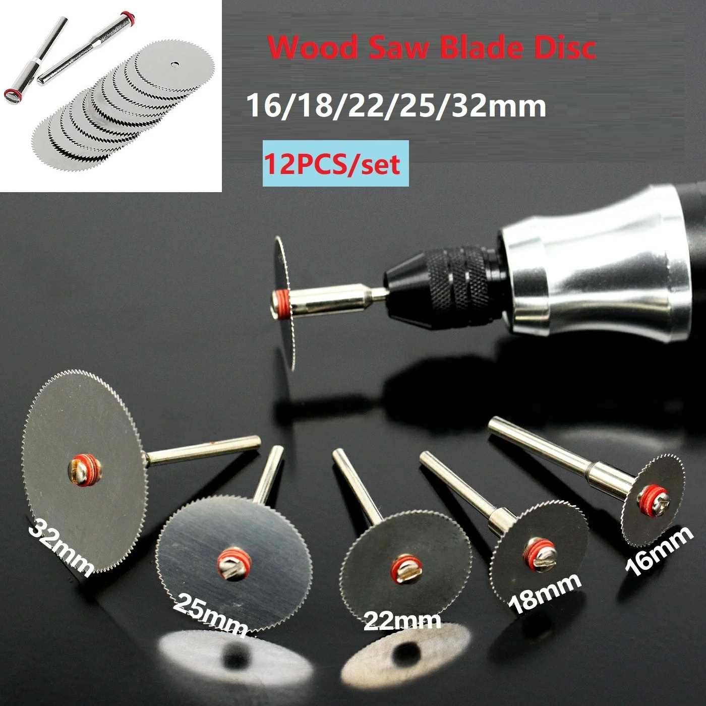 12 Pcs Mini Cutting Disc W/ Shank Carbon Steel Circular Saw Disc W/ Mandrel Saw Blade Cutting Blade For Grinder Accessories
12 Pcs Mini Cutting Disc W/ Shank Carbon Steel Circular Saw Disc W/ Mandrel Saw Blade Cutting Blade For Grinder Accessories