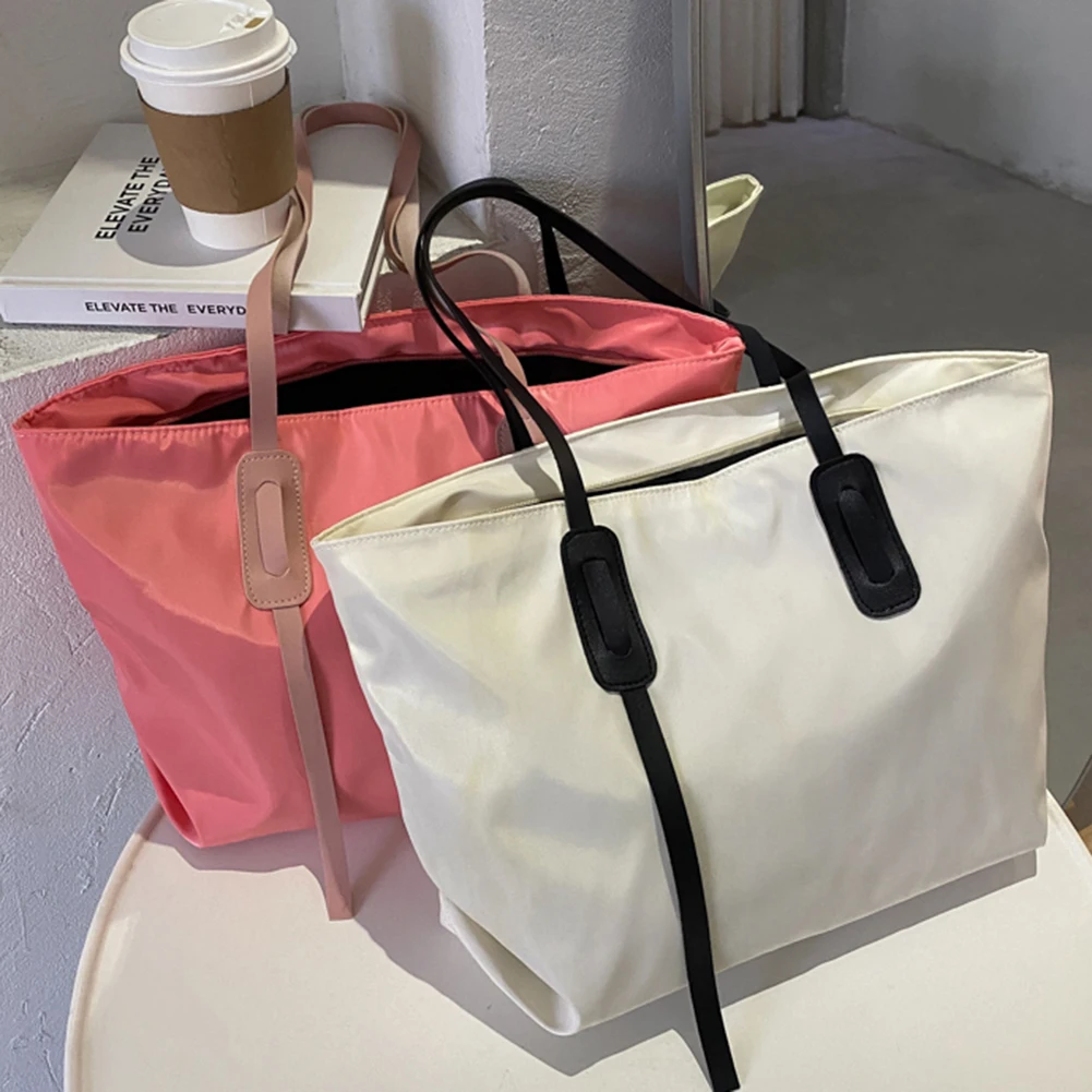 Casual Large Capacity Women Shoulder Bags Oxford Cloth Totes Bags Female Daily Shopping Bags Simple Solid Color Ladies Handbags 
Casual Large Capacity Women Shoulder Bags Oxford Cloth Totes Bags Female Daily Shopping Bags Simple Solid Color Ladies Handbags