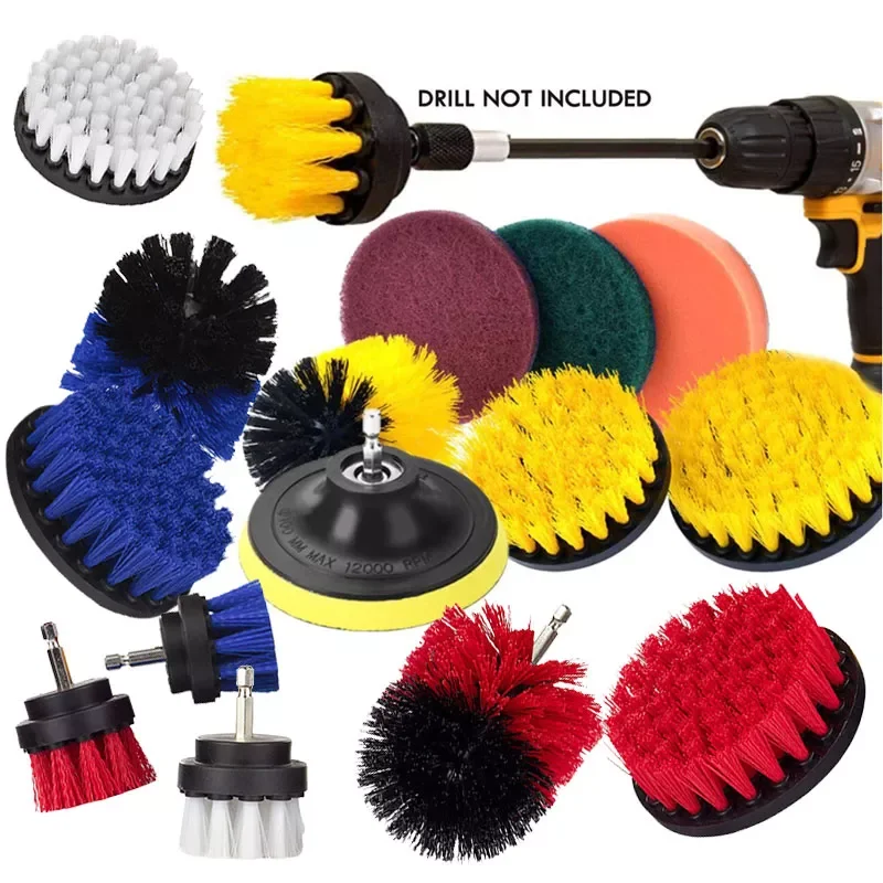 Multi-piece Electric Drill Cleaning Brush All Purpose Power Scrubber Carpet Bathroom Tile Shower Kitchen Auto Care Cleaning Tool
Multi-piece Electric Drill Cleaning Brush All Purpose Power Scrubber Carpet Bathroom Tile Shower Kitchen Auto Care Cleaning Tool