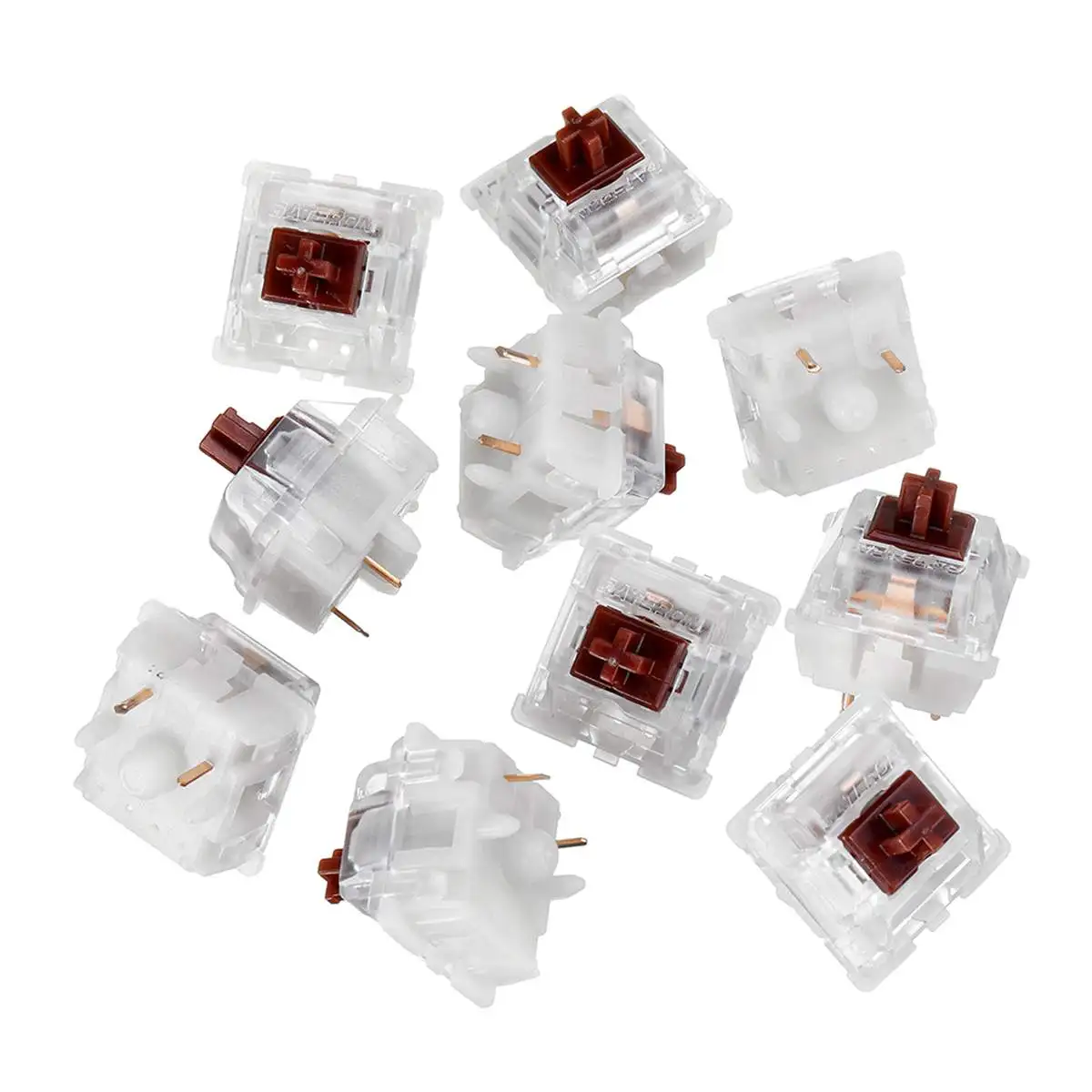 10 PCS Pack Linear Touch Feeling 5 Pin Gateron Silent Brown Switch for Mechanical Gaming Keyboard
10 PCS Pack Linear Touch Feeling 5 Pin Gateron Silent Brown Switch for Mechanical Gaming Keyboard