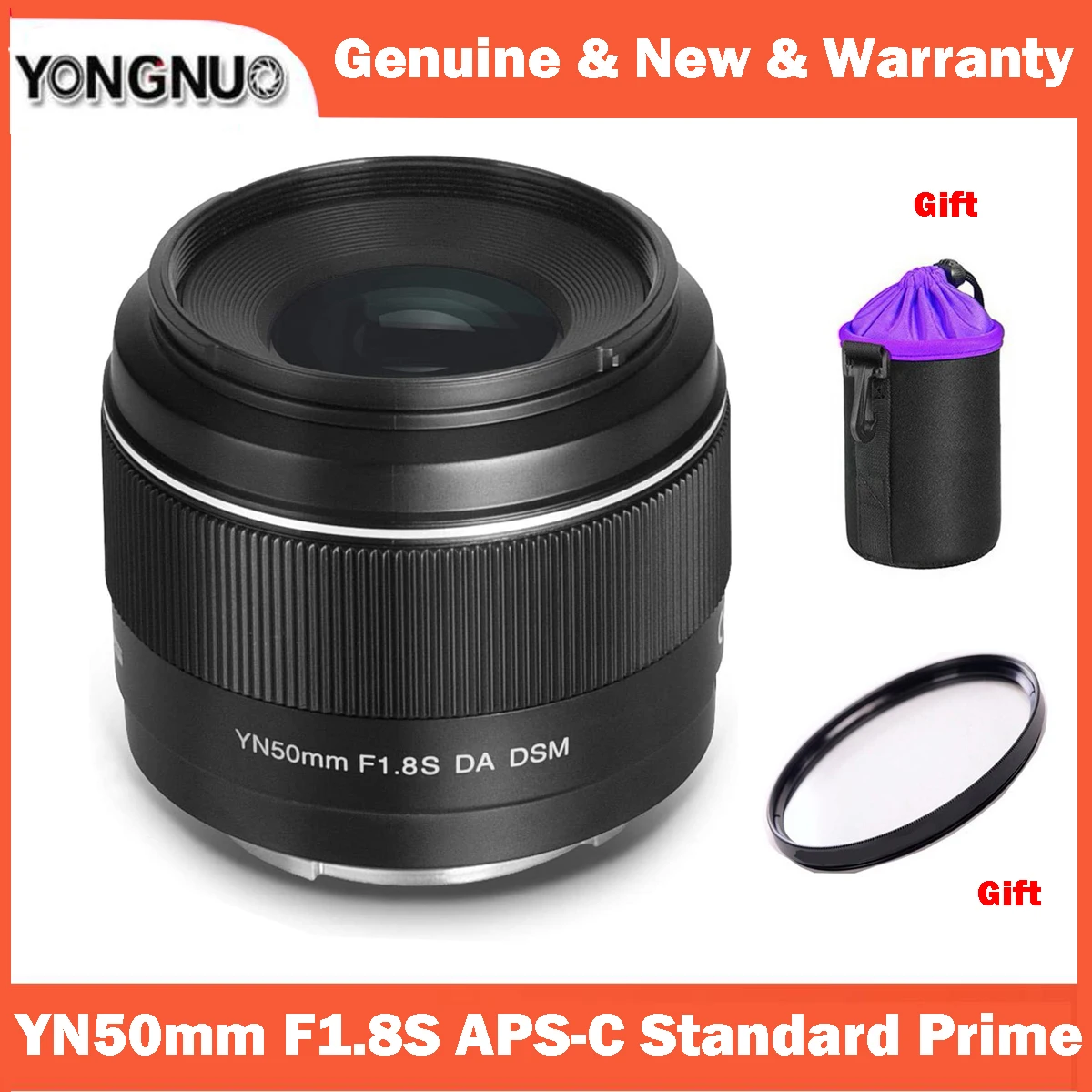 Объектив YONGNUO YN50mm F1.8S 50mm F1.8 Larege Aperture APS-C Standard Prime E-Mount авторучная фокусировка AF MF USB для камер Sony
Объектив YONGNUO YN50mm F1.8S 50mm F1.8 Larege Aperture APS-C Standard Prime E-Mount авторучная фокусировка AF MF USB для камер Sony