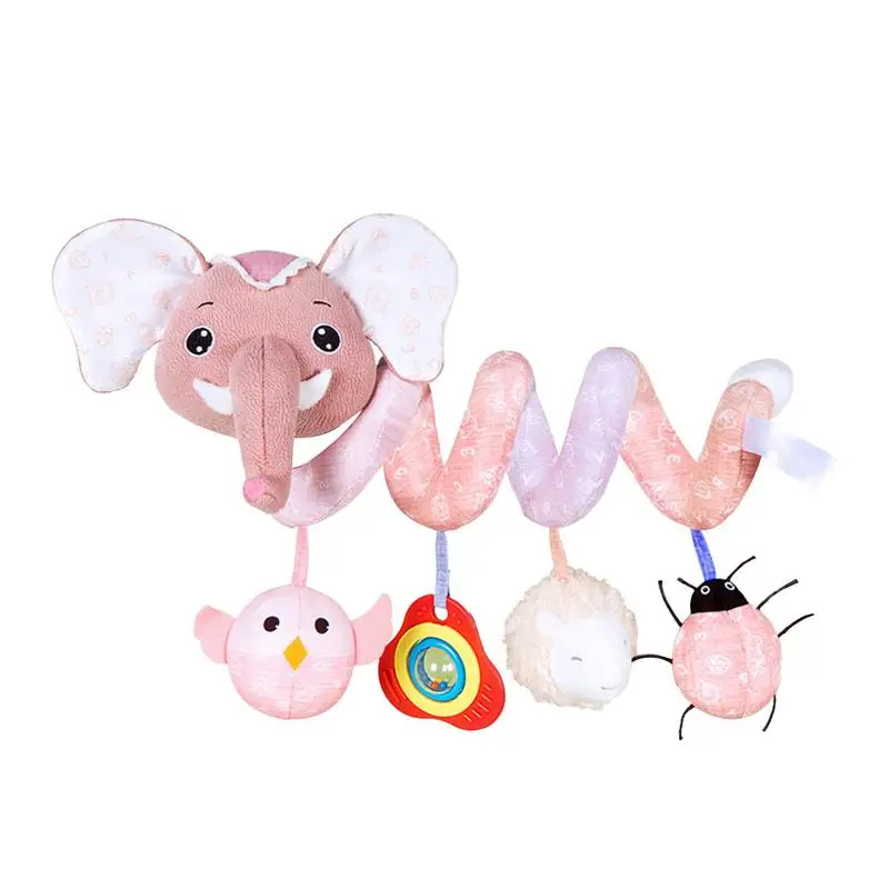 Spiral Stretch Activity Toy Plush Car Seat Toy With Elephant Shape With Music Box BB Squeaker Rattles Pram Crib Hangings For 0 3
Spiral Stretch Activity Toy Plush Car Seat Toy With Elephant Shape With Music Box BB Squeaker Rattles Pram Crib Hangings For 0 3