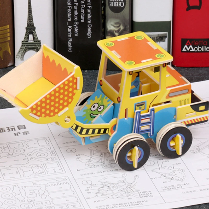 Wooden 3D Engineering Vehicle Jigsaw Puzzle Board Wooden Children‘s Early Education Puzzle Manual DIY Assembly Toys
Wooden 3D Engineering Vehicle Jigsaw Puzzle Board Wooden Children‘s Early Education Puzzle Manual DIY Assembly Toys
