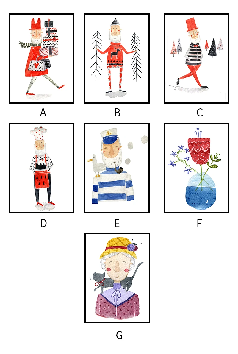 HAOCHU modern cartoon gift Santa Claus watercolor bedroom wall art Christmas decoration poster canvas printing for living room
HAOCHU modern cartoon gift Santa Claus watercolor bedroom wall art Christmas decoration poster canvas printing for living room