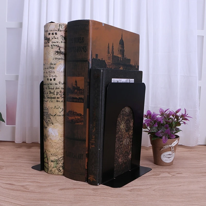 Simple Style Metal Bookends Iron Support Holder Nonskid Desk Stands For Books Y98A
Simple Style Metal Bookends Iron Support Holder Nonskid Desk Stands For Books Y98A