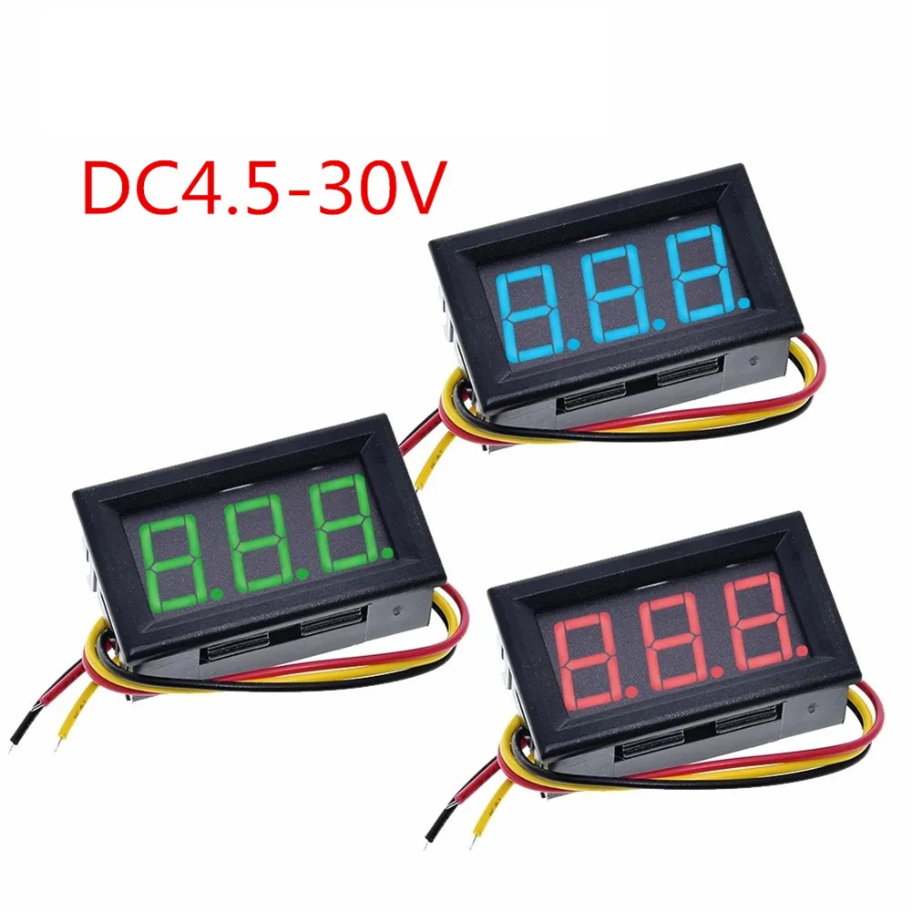 0.56inch 2/3-wire LED Digital Voltmeter DC0V-120V Reverse Connection Protection Battery Car Power Protection Board DC Voltmeter
0.56inch 2/3-wire LED Digital Voltmeter DC0V-120V Reverse Connection Protection Battery Car Power Protection Board DC Voltmeter