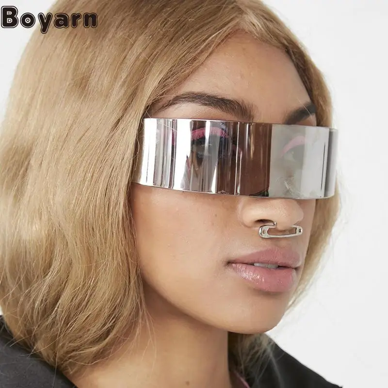 Boyarn Fashion New Party Stage Integrated Glasses Gafas De Sol Hair Band Sunglasses Future Soldiers Sunglasses
Boyarn Fashion New Party Stage Integrated Glasses Gafas De Sol Hair Band Sunglasses Future Soldiers Sunglasses