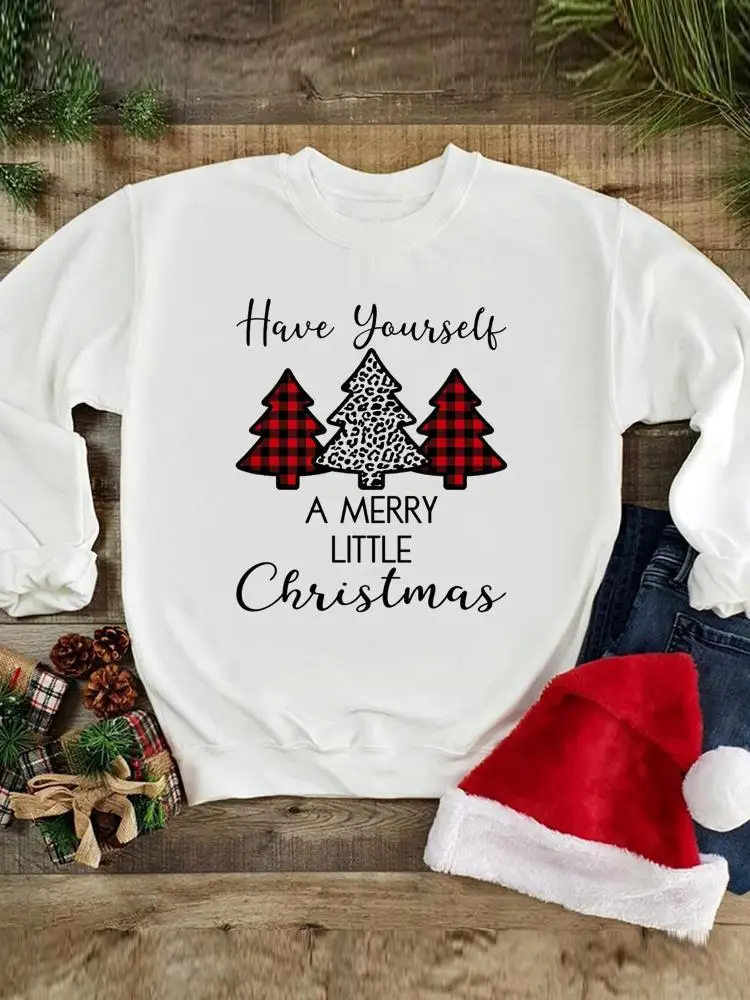 New Year Sweatshirts Happy Holiday Graphic Pullovers Plaid Lovely Style Trend Merry Christmas Print Wear Fashion Women Clothing
New Year Sweatshirts Happy Holiday Graphic Pullovers Plaid Lovely Style Trend Merry Christmas Print Wear Fashion Women Clothing