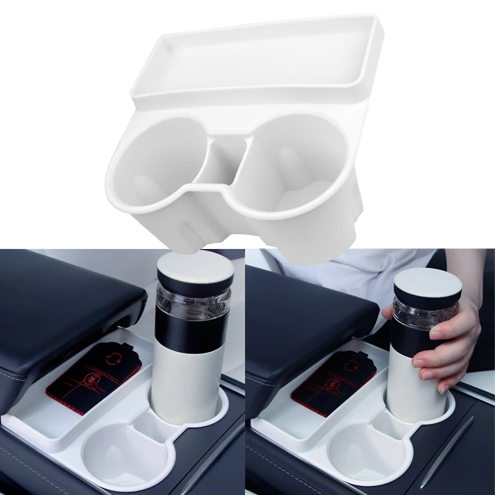 For Tesla Model 3/Y Upgrade Cup Holder 2in1 Glasses Case For Tesla Model 3/Y Center Console Accessories Slot Slip Limit Clip
For Tesla Model 3/Y Upgrade Cup Holder 2in1 Glasses Case For Tesla Model 3/Y Center Console Accessories Slot Slip Limit Clip