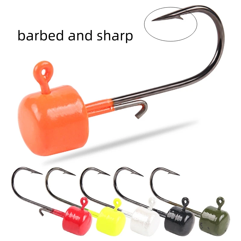5PCS New barbed heads Hooks 1.6-5.8g BKK Hook Tumbler Ajing For Soft Worm Lure Bass Fish Pesca Rockfish Pike Trout Accessories
5PCS New barbed heads Hooks 1.6-5.8g BKK Hook Tumbler Ajing For Soft Worm Lure Bass Fish Pesca Rockfish Pike Trout Accessories