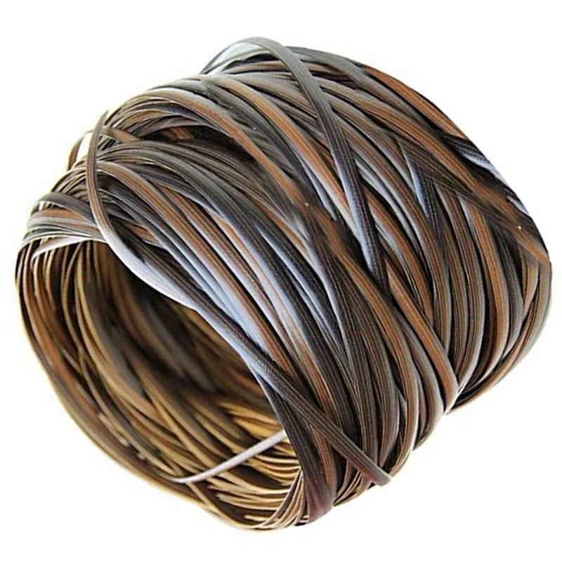 3X Coffee Gradient Flat Synthetic Rattan Weaving Material Plastic Rattan For Knit And Repair Chair Table Storage Basket
3X Coffee Gradient Flat Synthetic Rattan Weaving Material Plastic Rattan For Knit And Repair Chair Table Storage Basket