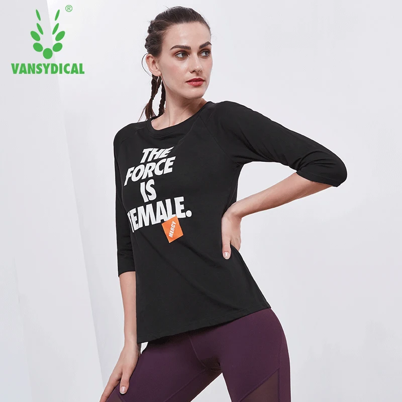 VANSYDICAL спортивная женская футболка с рукавом три четверти, дышащая футболка с буквенным принтом, женская уличная одежда, хлопковая спортивн...
VANSYDICAL спортивная женская футболка с рукавом три четверти, дышащая футболка с буквенным принтом, женская уличная одежда, хлопковая спортивн...