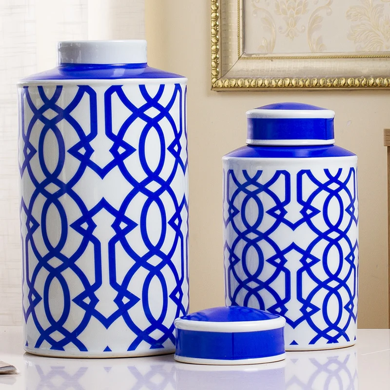 Ceramic Vase Decoration Storage Tank Living Room Flower Arrangement Modern Neoclassical Model Room Home Wine Cabinet Decoration
Ceramic Vase Decoration Storage Tank Living Room Flower Arrangement Modern Neoclassical Model Room Home Wine Cabinet Decoration