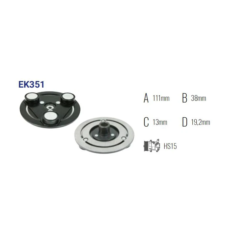 EK351 auto ac compressor CLUTCH HUB HS-15 HS15 for HYUNDAI MATRIX/KIA 97701-17800 8FK 351 002-221 / TSP0155496
EK351 auto ac compressor CLUTCH HUB HS-15 HS15 for HYUNDAI MATRIX/KIA 97701-17800 8FK 351 002-221 / TSP0155496