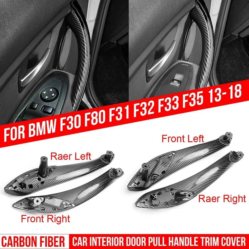 Inner Doors Handle Pull Trim Cover Car Accessories For BMW F30 F80 F31 F32 F33 2013-2018 Carbon Black
Inner Doors Handle Pull Trim Cover Car Accessories For BMW F30 F80 F31 F32 F33 2013-2018 Carbon Black