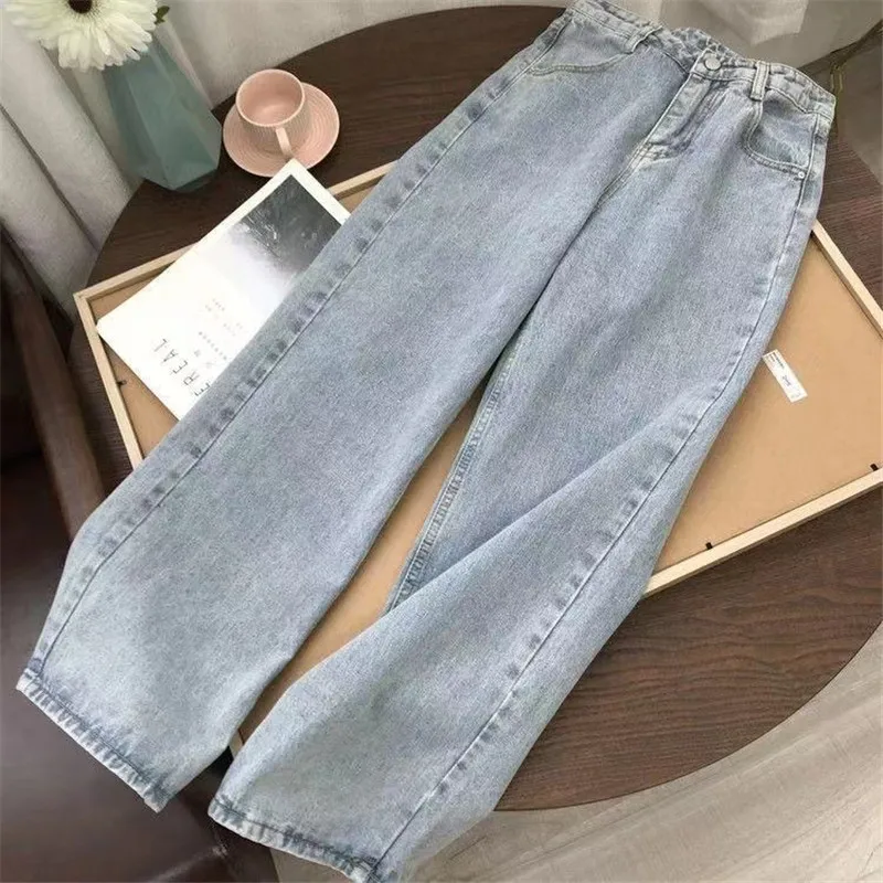 Jeans Women Wide Leg Denim Pants All-Match Vintage High Waist Streetwear Female Loose Casual Harajuku Trousers
Jeans Women Wide Leg Denim Pants All-Match Vintage High Waist Streetwear Female Loose Casual Harajuku Trousers