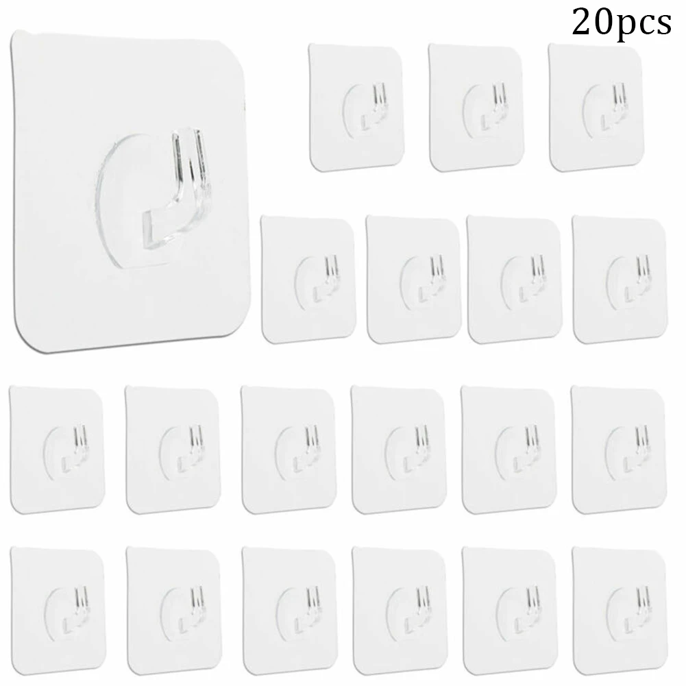 10/20pcs Selfadhesive Hooks Strong Sticky Heavy Duty Wall Seamless Transparent Hooks Non-marking Stickers Wall Picture Hook
10/20pcs Selfadhesive Hooks Strong Sticky Heavy Duty Wall Seamless Transparent Hooks Non-marking Stickers Wall Picture Hook