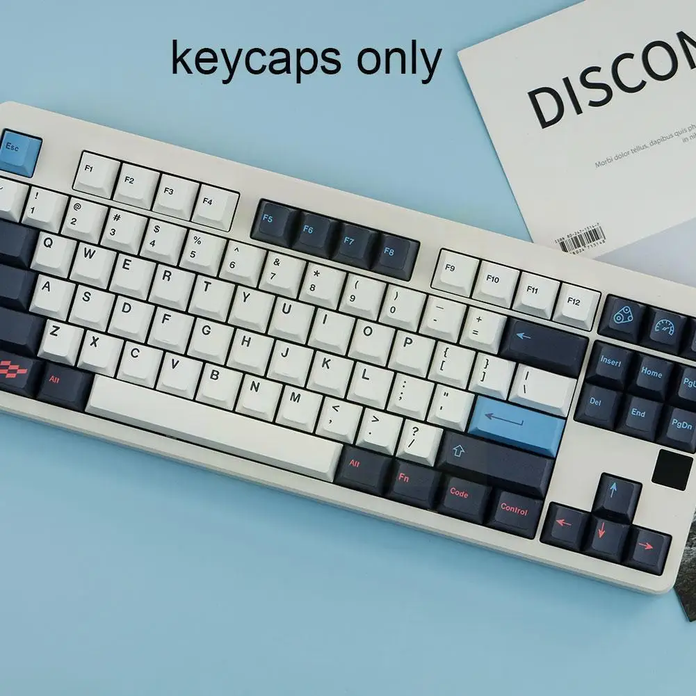 142 клавиш для GMK Trackday, колпачки для клавиш CHERRY Profile PBT, механическая клавиатура с сублимационной печатью, колпачок H4D8
142 клавиш для GMK Trackday, колпачки для клавиш CHERRY Profile PBT, механическая клавиатура с сублимационной печатью, колпачок H4D8