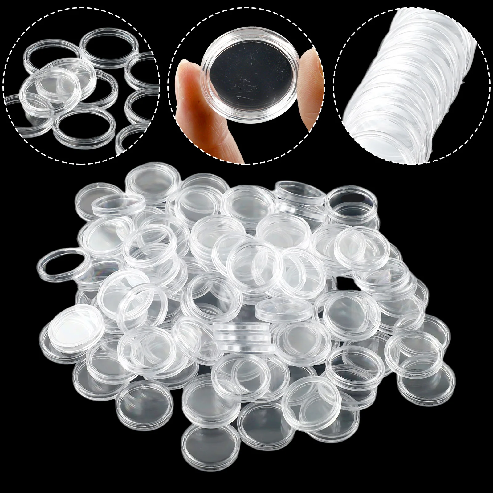 High Quality 100Pcs 21mm Coin Holder Capsules Box Storage Clear Round Display Cases Protect Your Coins From Damage 2019 New
High Quality 100Pcs 21mm Coin Holder Capsules Box Storage Clear Round Display Cases Protect Your Coins From Damage 2019 New