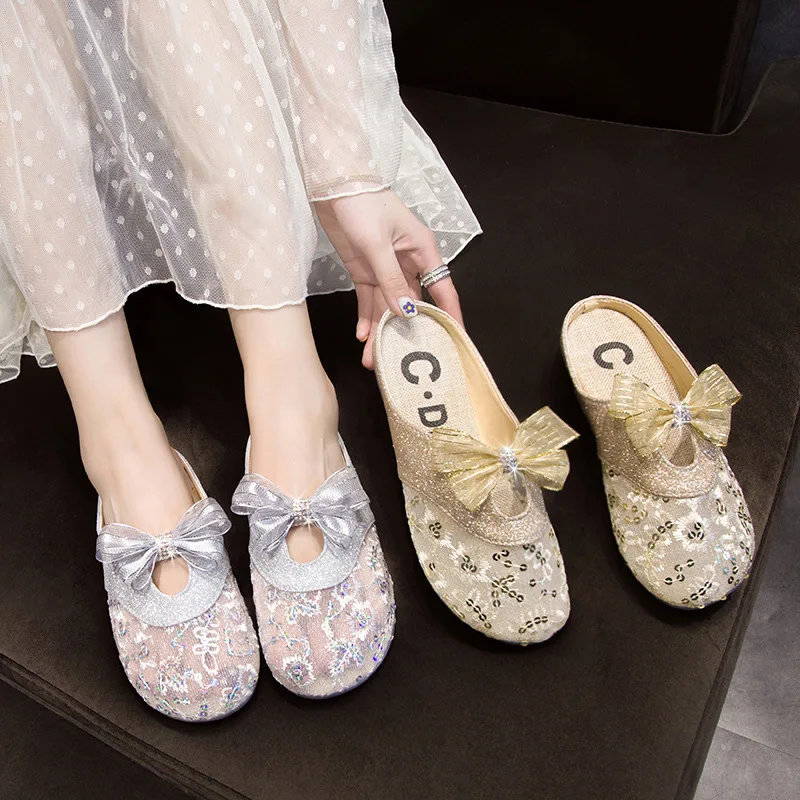 Cover Toe Fretwork Heels Lace Female Shoes Ladies' Slippers Loafers Low Luxury Slides 2022 Flat Designer Summer Rubber Cotton Fa
Cover Toe Fretwork Heels Lace Female Shoes Ladies' Slippers Loafers Low Luxury Slides 2022 Flat Designer Summer Rubber Cotton Fa
