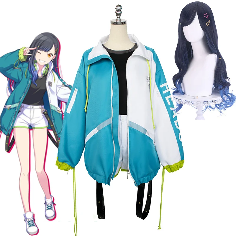 Project Sekai Colorful Stage! Feat Shiraishi An Cosplay Costume Wig Hair Clips Stars Jacket Full Suit Anime Halloween Costume
Project Sekai Colorful Stage! Feat Shiraishi An Cosplay Costume Wig Hair Clips Stars Jacket Full Suit Anime Halloween Costume