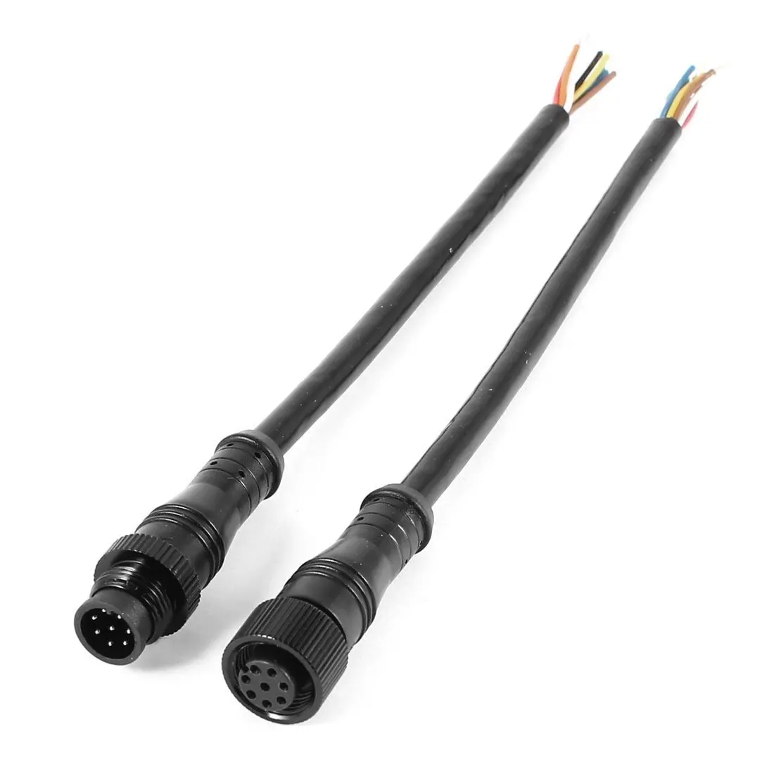 8 Pin M/F Plug Waterproof Connector Cable Black
8 Pin M/F Plug Waterproof Connector Cable Black