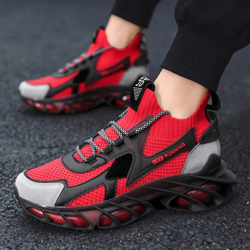 Кроссовки мужские для бега, повседневная спортивная обувь на толстой подошве, сетчатые, удобные для ходьбы и фитнеса 
Кроссовки мужские для бега, повседневная спортивная обувь на толстой подошве, сетчатые, удобные для ходьбы и фитнеса