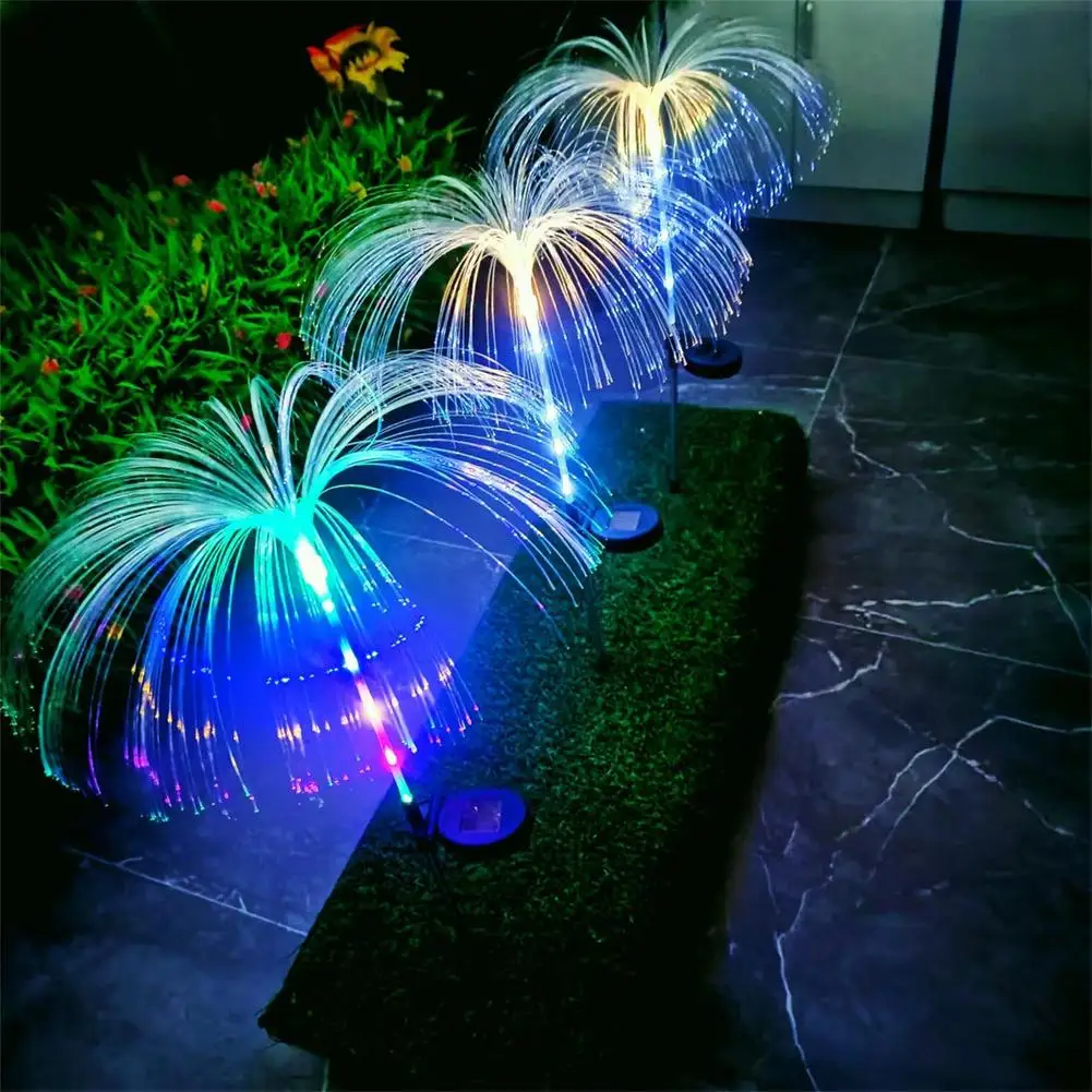 Solar LED Colorful Jellyfish Fiber Optic Lamp Waterproof Atmosphere Light For Courtyard Garden Balcony Lawn Decoration
Solar LED Colorful Jellyfish Fiber Optic Lamp Waterproof Atmosphere Light For Courtyard Garden Balcony Lawn Decoration