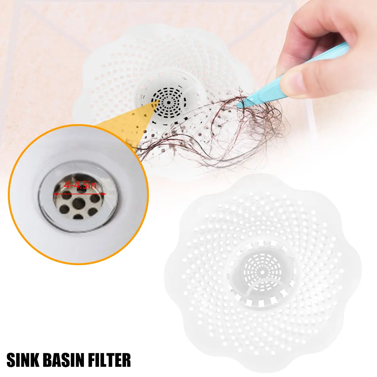 Universal Sink Filter Floor Drain Strainer Shower Cover Hair Catcher Anti-cloging Sink Strainer Supply Home Bathroom Accessories
Universal Sink Filter Floor Drain Strainer Shower Cover Hair Catcher Anti-cloging Sink Strainer Supply Home Bathroom Accessories