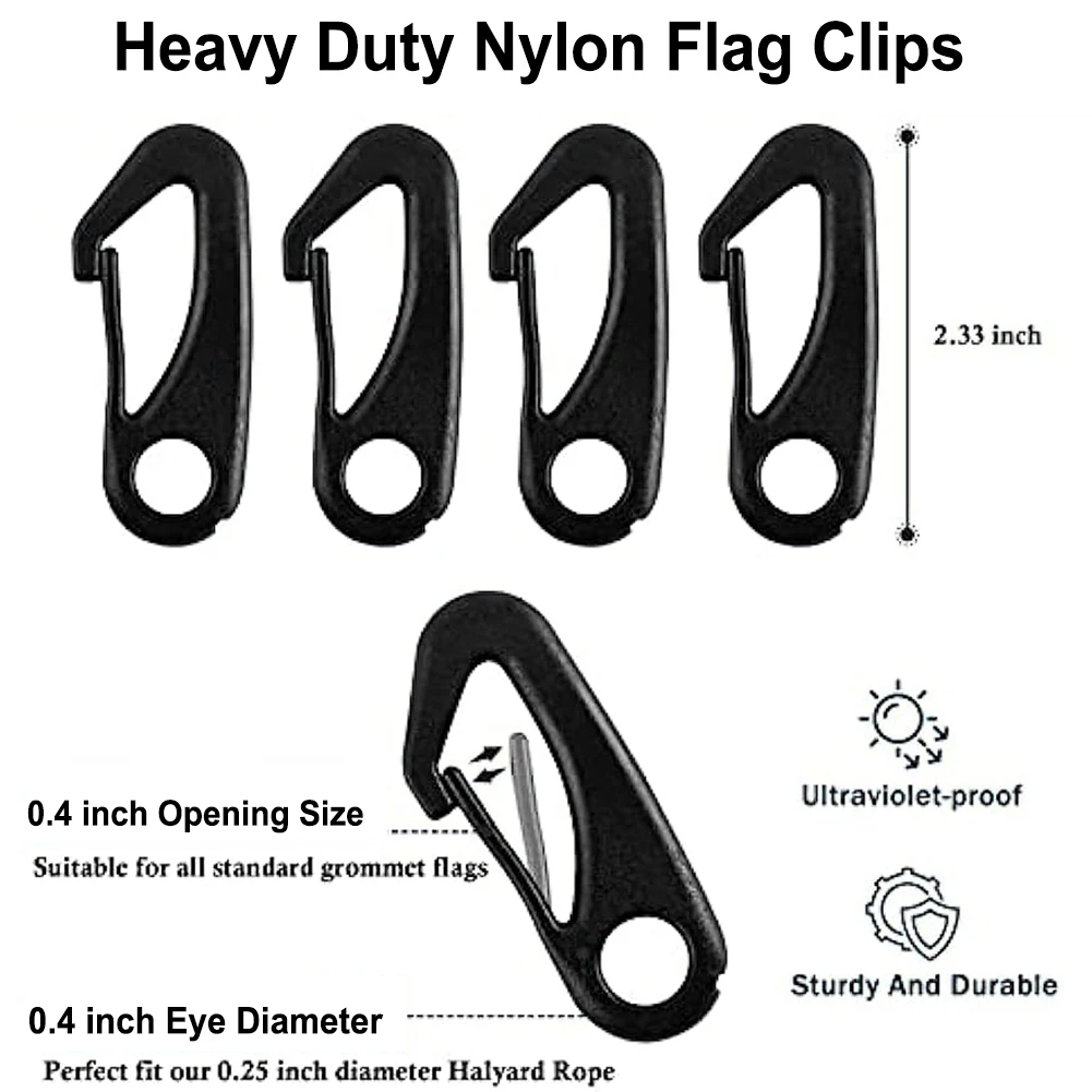 38 Feet Flag Pole Halyard Rope Clips Kit Snap Hooks Tie Pull Swing 11.5m Black Fittings Flag Pole Rope Kit Nylon Pull Snap Hooks
38 Feet Flag Pole Halyard Rope Clips Kit Snap Hooks Tie Pull Swing 11.5m Black Fittings Flag Pole Rope Kit Nylon Pull Snap Hooks