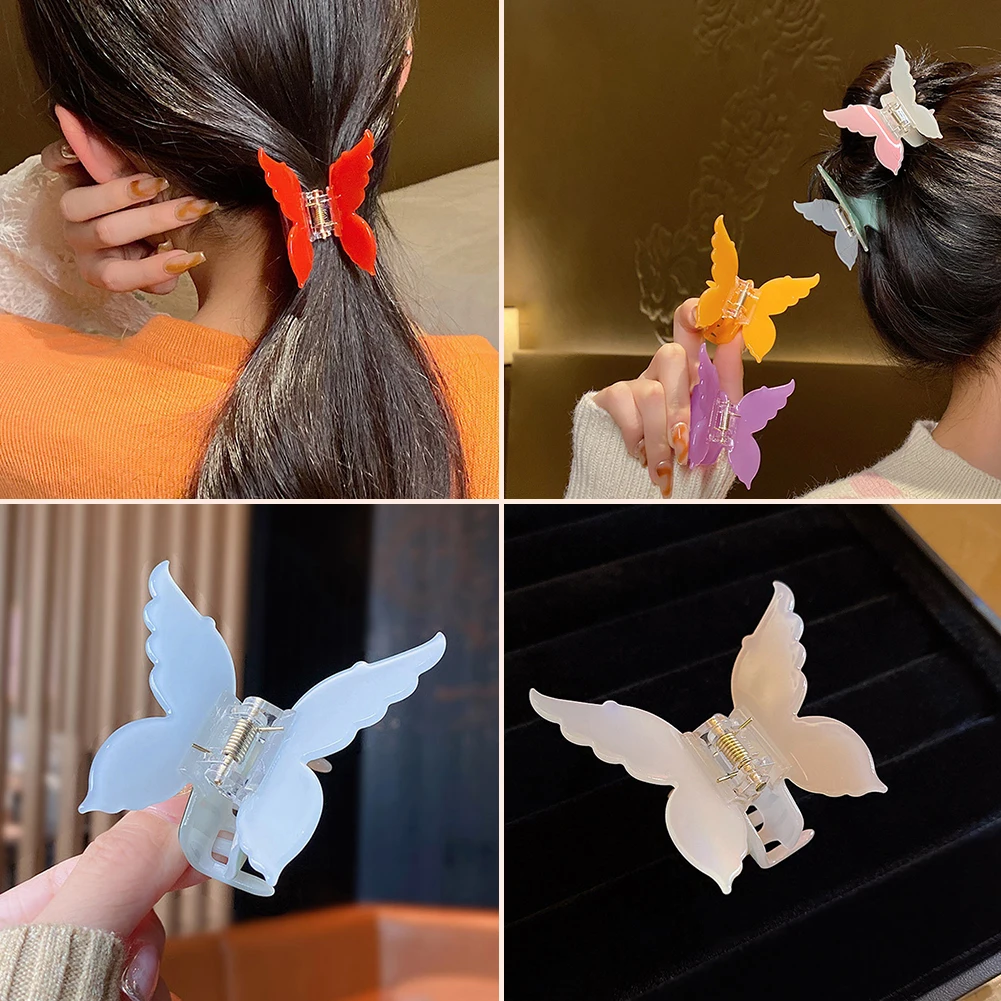 Acetate Hair Claw Butterfly Hairpin Clips Gradient Tie-Dye Colored Hair Styling Tools Barrettes Women Girls Hair Accessories
Acetate Hair Claw Butterfly Hairpin Clips Gradient Tie-Dye Colored Hair Styling Tools Barrettes Women Girls Hair Accessories
